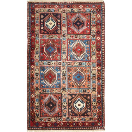 Tappeto Yalameh Persia marrone grigio 78x132