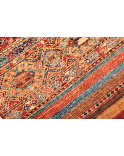 Tappeto Samarkand Pakistan marrone bianco 80x304