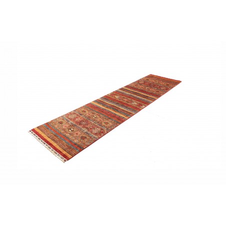 Tappeto Samarkand Pakistan rosso grigio 82x294