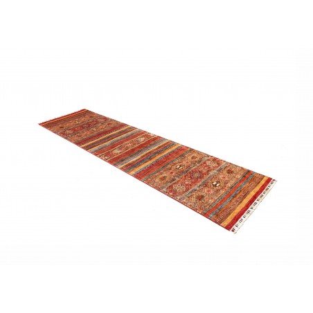 Tappeto Samarkand Pakistan rosso grigio 82x294