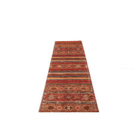 Tappeto Samarkand Pakistan rosso grigio 82x294