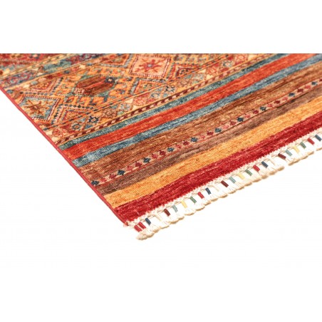 Tappeto Samarkand Pakistan rosso grigio 82x294