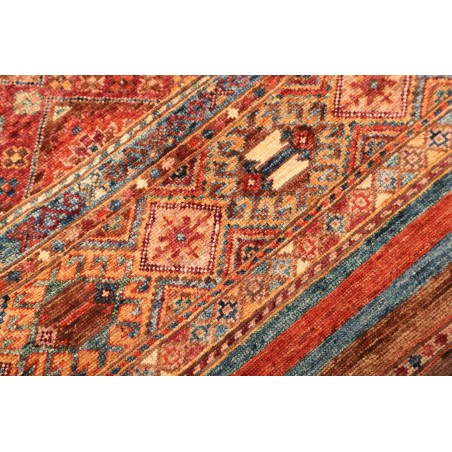 Tappeto Samarkand Pakistan rosso grigio 82x294