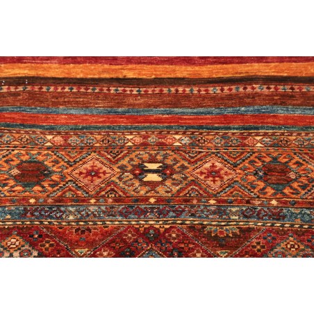 Tappeto Samarkand Pakistan rosso grigio 82x294