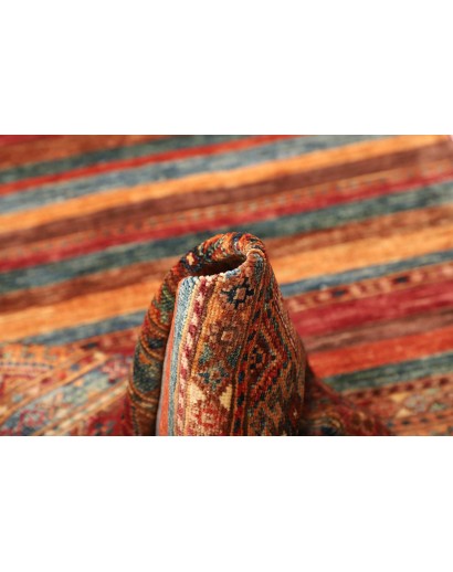 Tappeto Samarkand Pakistan rosso grigio 82x294