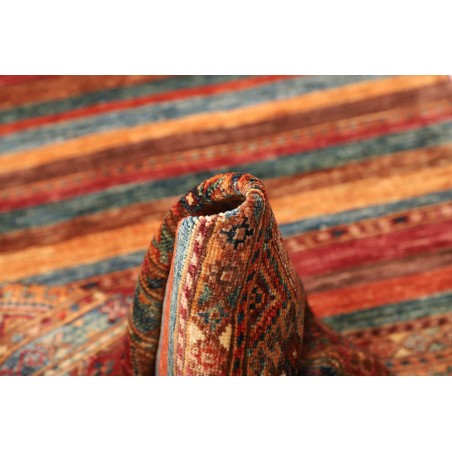 Tappeto Samarkand Pakistan rosso grigio 82x294