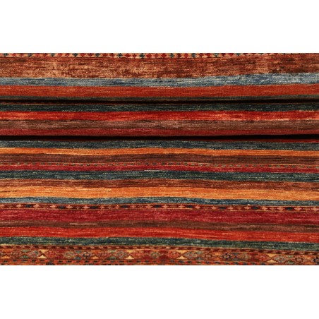 Tappeto Samarkand Pakistan rosso grigio 82x294