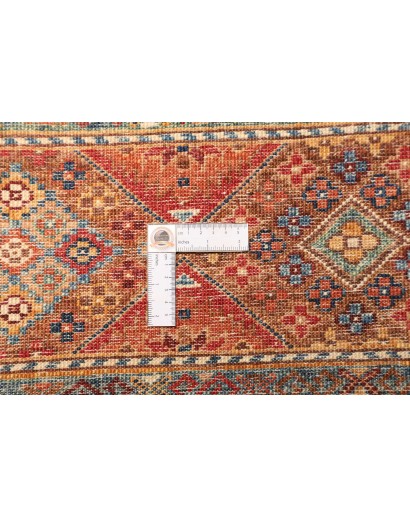Tappeto Samarkand Pakistan rosso grigio 82x294
