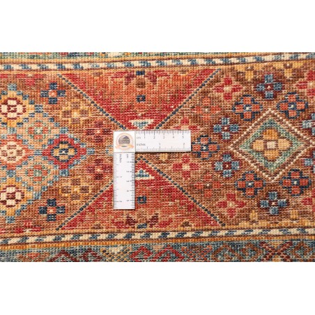 Tappeto Samarkand Pakistan rosso grigio 82x294