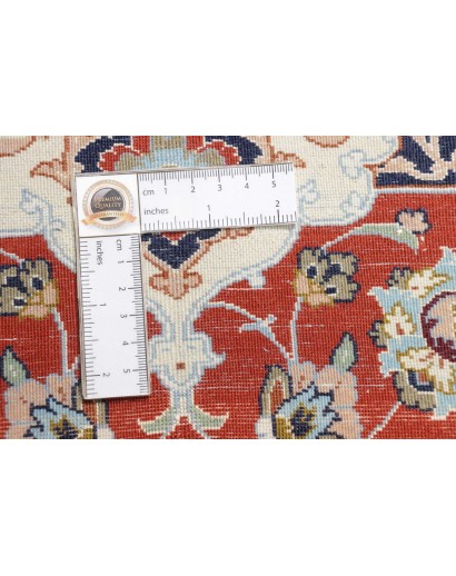 Tappeto Isfahan Persia bianco grigio 113x163