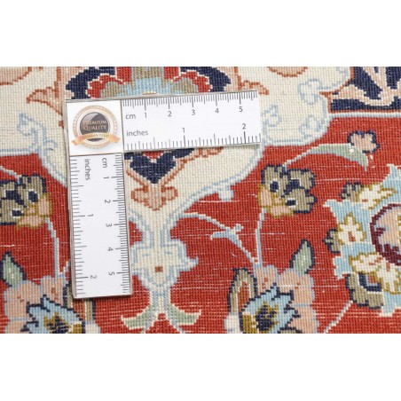 Tappeto Isfahan Persia bianco grigio 113x163