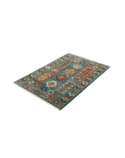 Tappeto Tribal Pakistan azzurro marrone 80x121