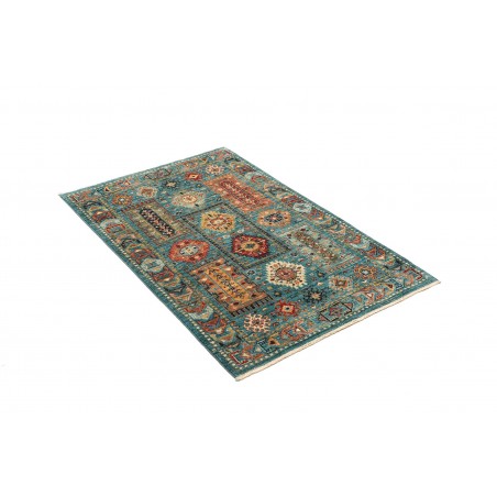 Tappeto Tribal Pakistan azzurro marrone 80x121