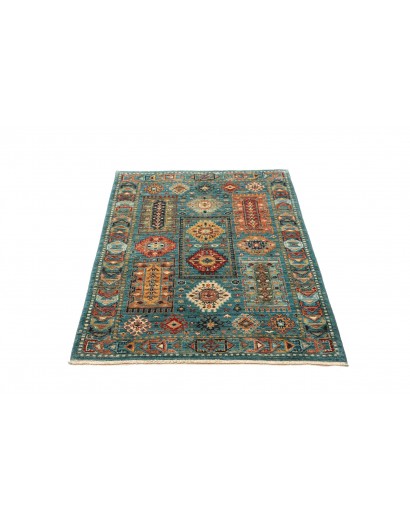Tappeto Tribal Pakistan azzurro marrone 80x121
