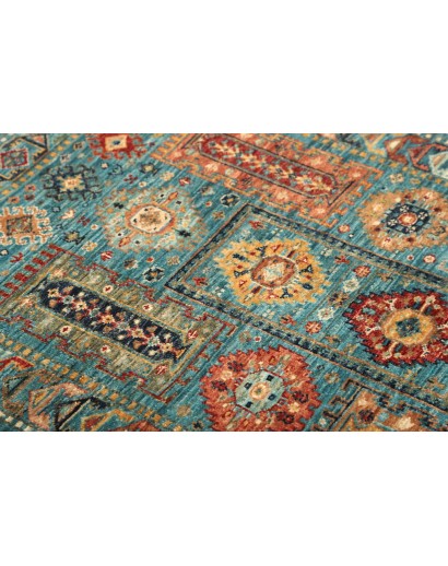 Tappeto Tribal Pakistan azzurro marrone 80x121