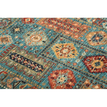 Tappeto Tribal Pakistan azzurro marrone 80x121