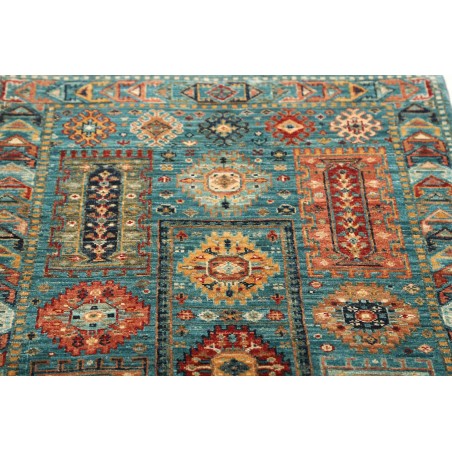 Tappeto Tribal Pakistan azzurro marrone 80x121