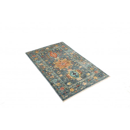 Tappeto Tribal Pakistan bianco grigio 79x123