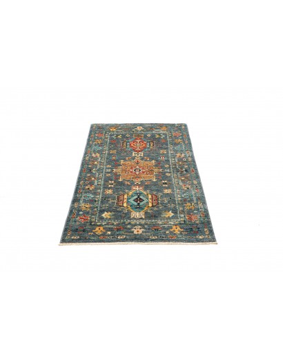 Tappeto Tribal Pakistan bianco grigio 79x123