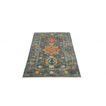 Tappeto Tribal Pakistan bianco grigio 79x123