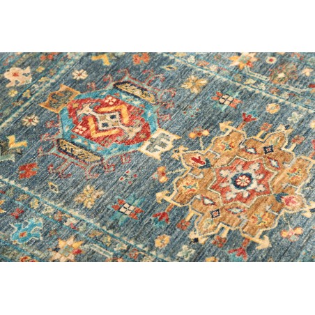 Tappeto Tribal Pakistan bianco grigio 79x123