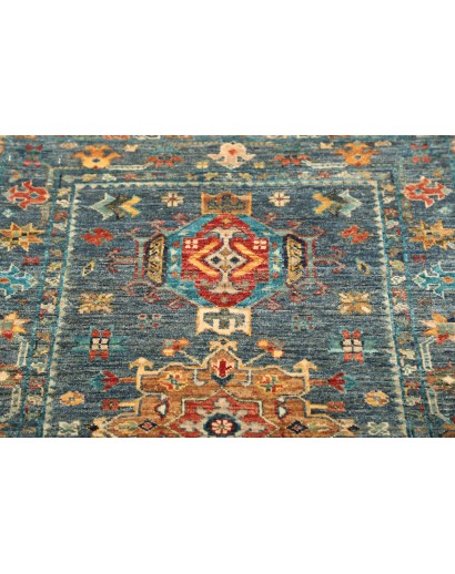 Tappeto Tribal Pakistan bianco grigio 79x123