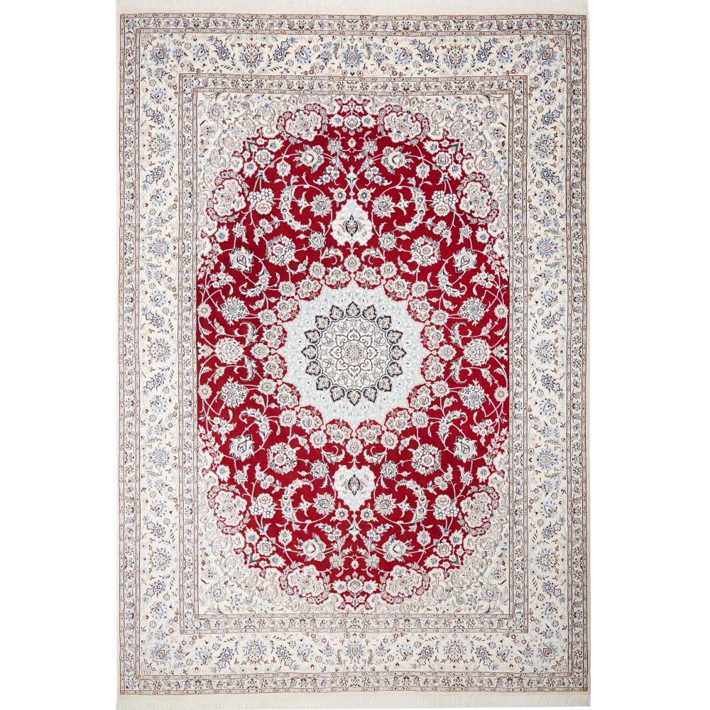 Tappeto Nain 9La Persia bianco marrone 248x357 Tappeto Nain 9La Persia bianco marrone 248x357