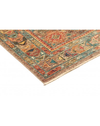 Tappeto Tribal Pakistan bianco marrone 126x181