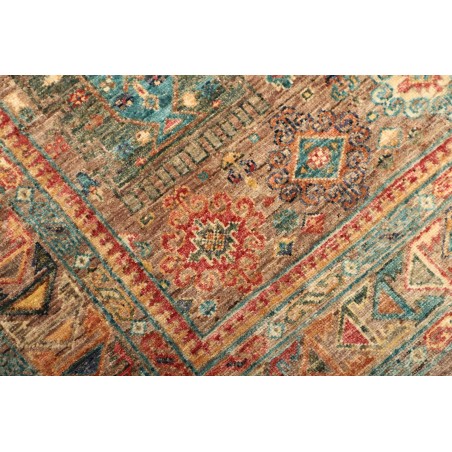Tappeto Tribal Pakistan bianco marrone 126x181