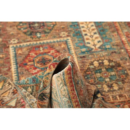 Tappeto Tribal Pakistan bianco marrone 126x181