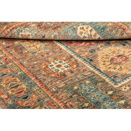 Tappeto Tribal Pakistan bianco marrone 126x181