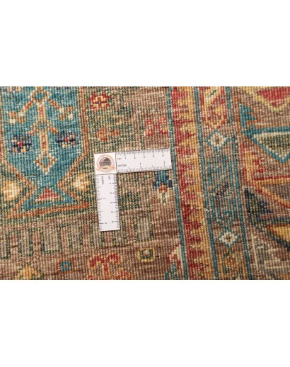 Tappeto Tribal Pakistan bianco marrone 126x181