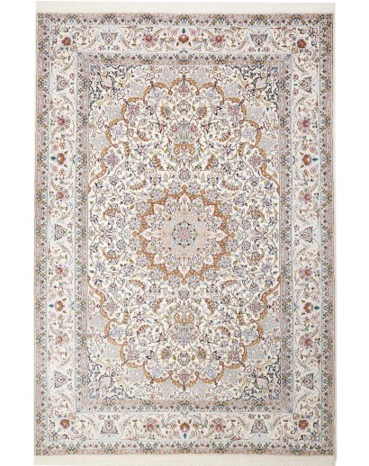 Tappeto Nain 9La Persia bianco azzurro 206x303