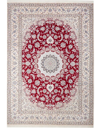 Tappeto Nain 9La Persia bianco grigio 250x352