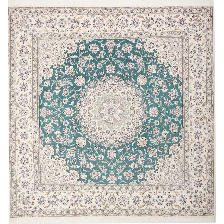 Tappeto Nain 9La Persia bianco azzurro 251x253