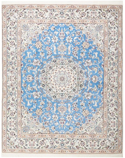 Tappeto Nain 9La Persia bianco blu 203x257