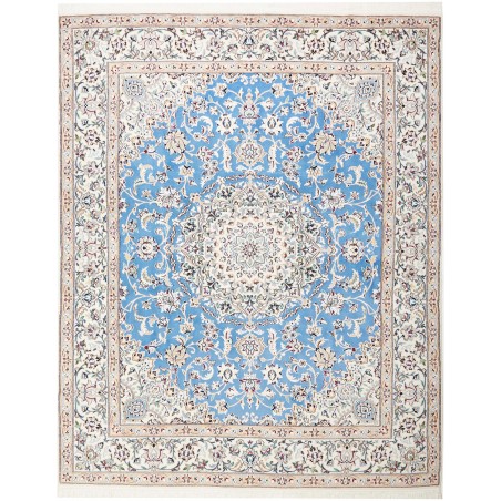 Tappeto Nain 9La Persia bianco blu 203x257