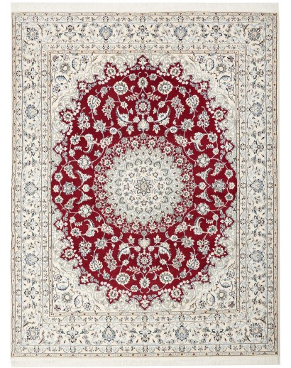 Tappeto Nain 9La Persia bianco grigio 207x262
