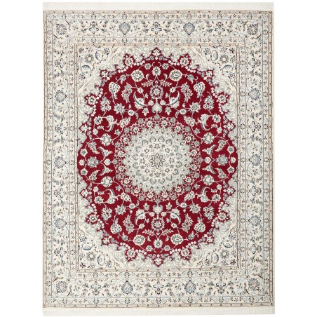 Tappeto Nain 9La Persia bianco grigio 207x262