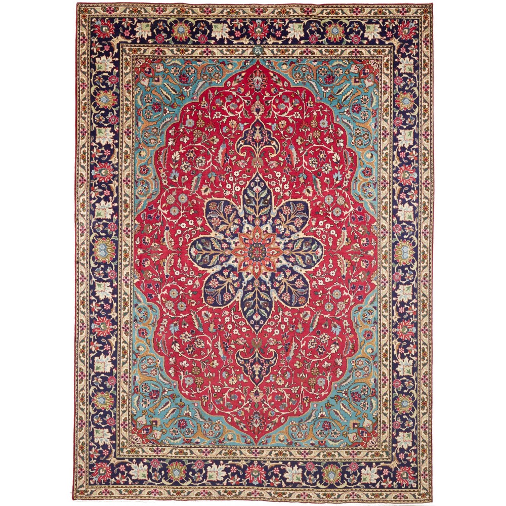 Tappeto Tabriz Persia marrone grigio 250x343