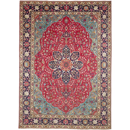 Tappeto Tabriz Persia marrone grigio 250x343