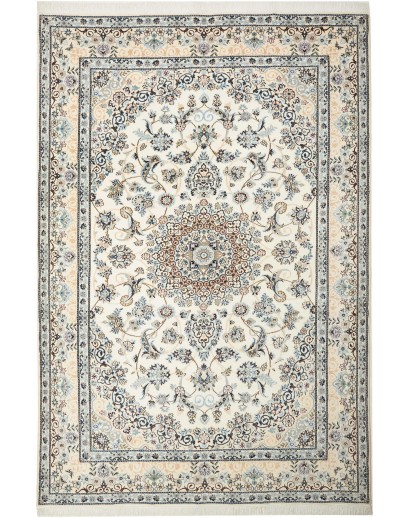 Tappeto Nain 9La Persia bianco grigio 202x306