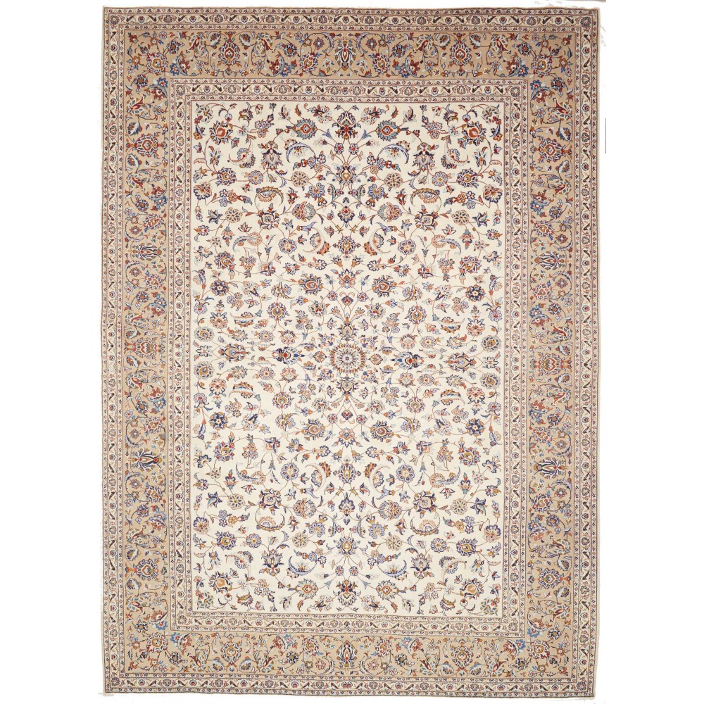 Tappeto Kashan Persia bianco 253x357