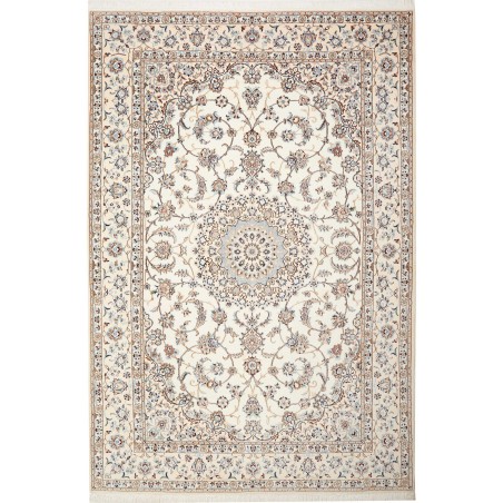 Tappeto Nain 9La Persia bianco grigio 202x301