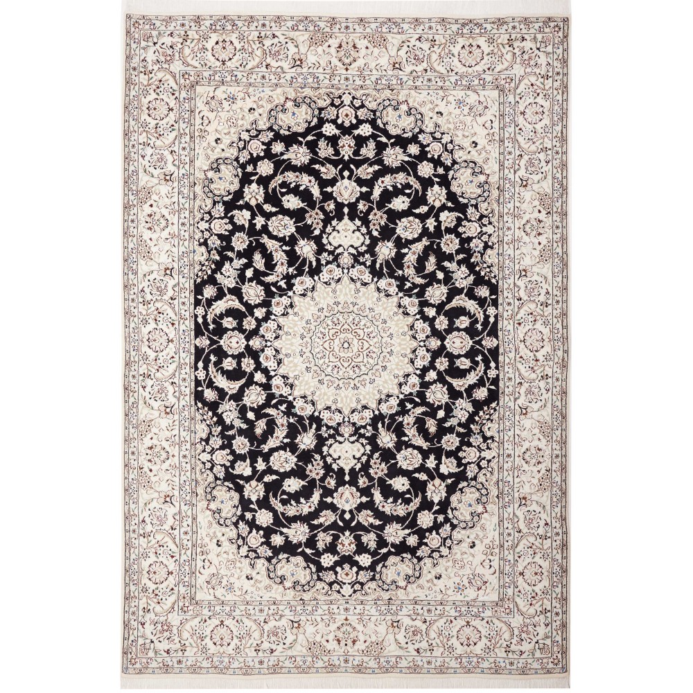 Tappeto Nain 9La Persia grigio 198x294 Tappeto Nain 9La Persia grigio 198x294