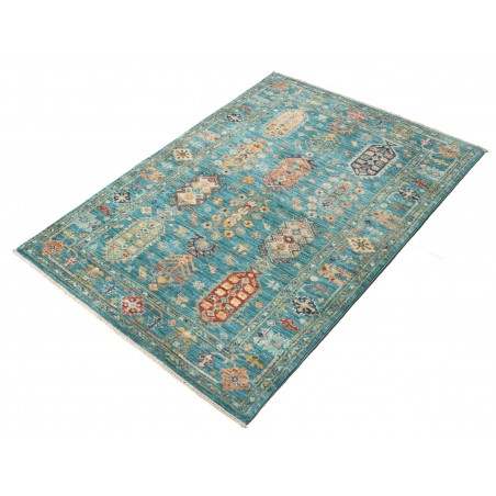Tappeto Tribal Pakistan azzurro marrone 96x137