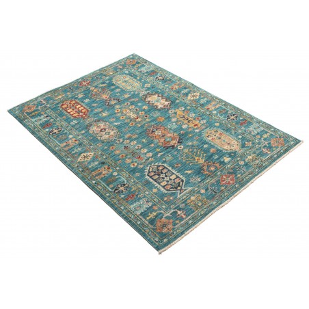 Tappeto Tribal Pakistan azzurro marrone 96x137