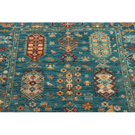 Tappeto Tribal Pakistan azzurro marrone 96x137