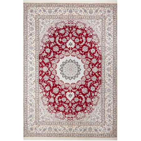Tappeto Nain 9La Persia bianco grigio 250x358