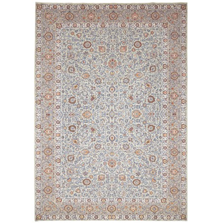 Tappeto Kashan Persia beige azzurro 272x388